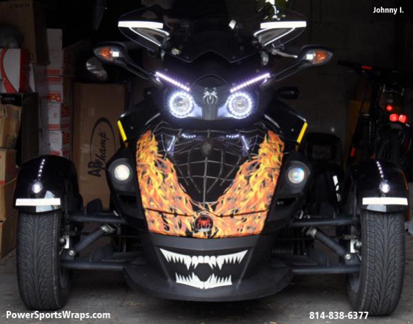 Venom Flames Frunk wrap for all model Spyders.  Contact us 814-838-6377
