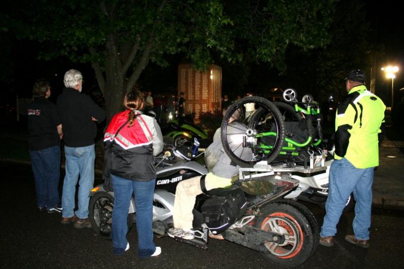 Veteran's Salute at the Memorial.