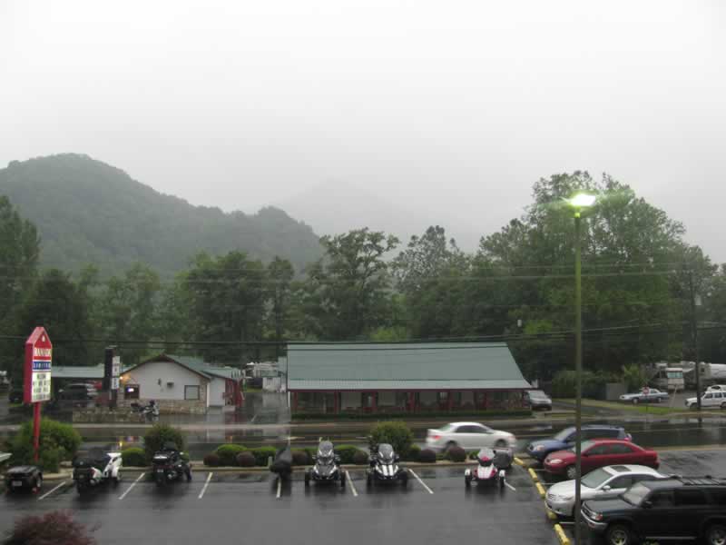 View from hotel before heading home