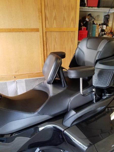 view of passenger backrests before pouch's, and utopia backrest