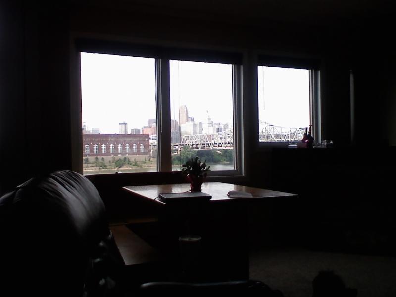 View of the Cincy Skyline from my Condo on the river
