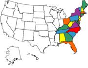 visited states map Summer 2011