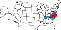 VisitedStatesMap FL,GA,WV