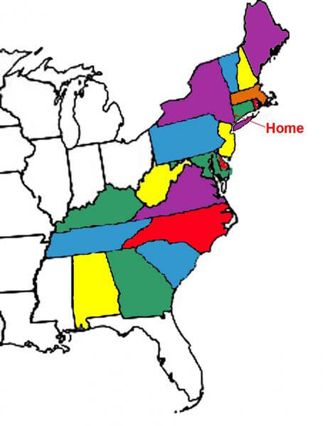 VisitedStatesMap2023