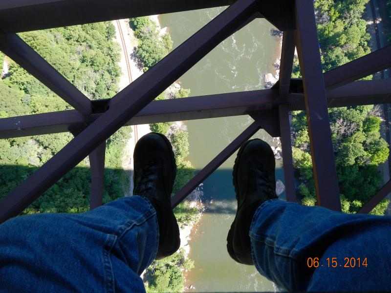 W.VA Under New Gorge River Bridge 2014 Jun