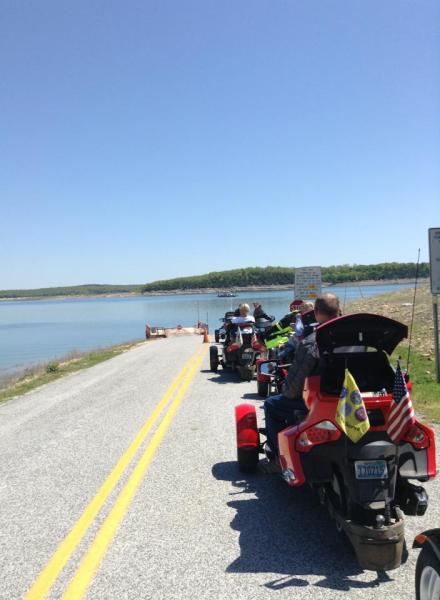 Waiting for the ferry.