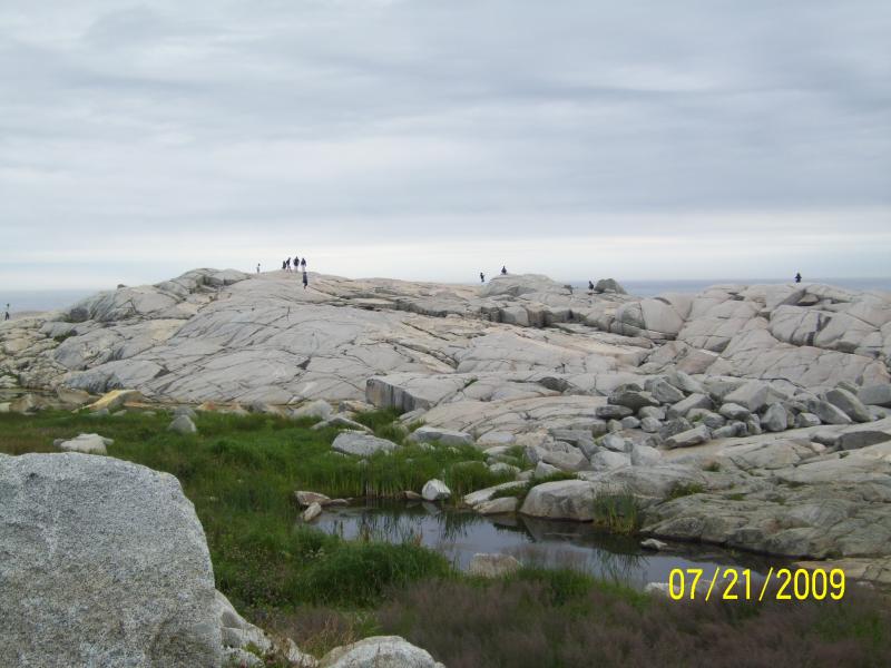 Wandering the rocks of Peggy's Cove.