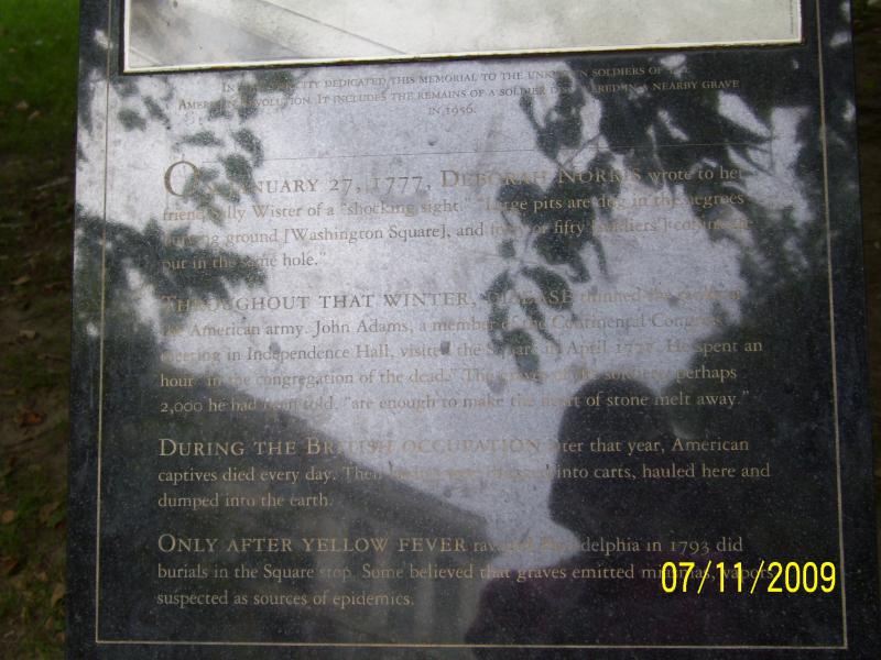 Washington Square.  Phili, PA