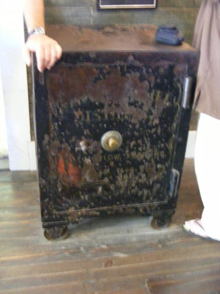 Watch it boys, this safe has already killed one  man