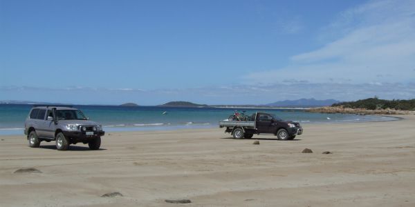 Waterhouse Point camping site, Northern Tasmania.