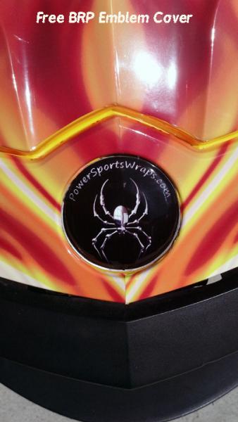 We are currently sending FREE BRP emblem covers with all Spyder related orders... Get them while they last.
