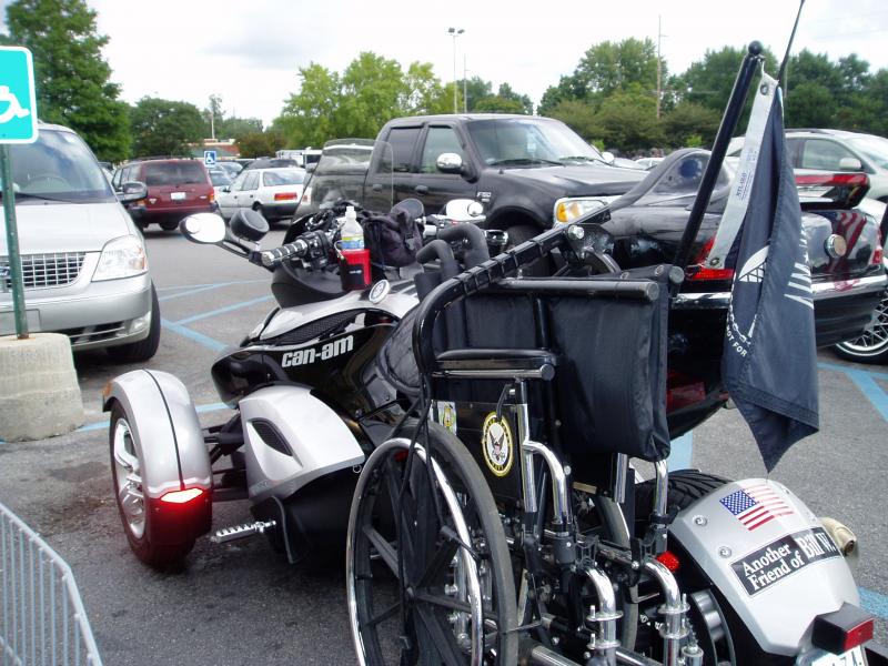 Wheelchair rack welded to MMG tow hitch