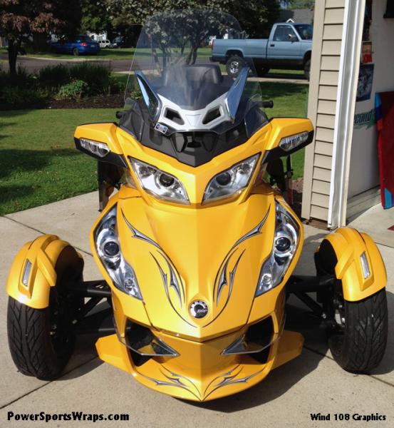 Wind 108 Gray  applied on Spyder RT