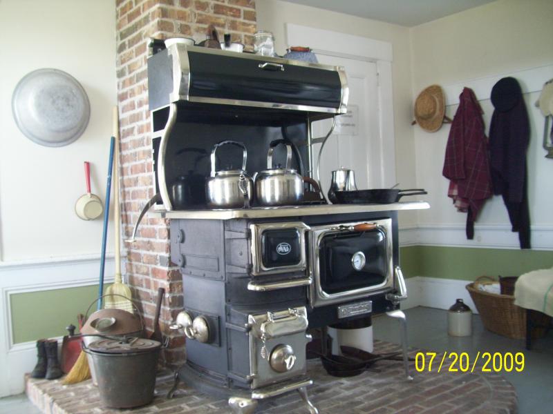 Wood stove and such in the Duon house.