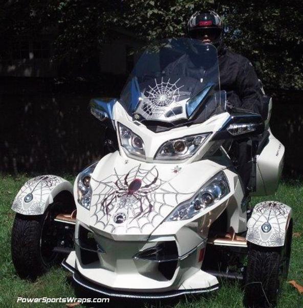 Woody web for Spyder RT: Frunk, fenders, saddle bags, rear bags.