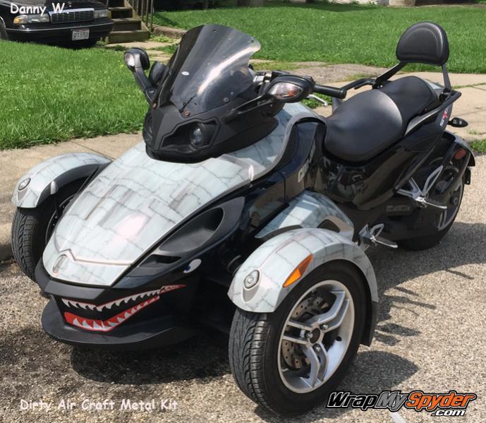 Wrap your Spyder with our Dirty Air Craft Metal kit
