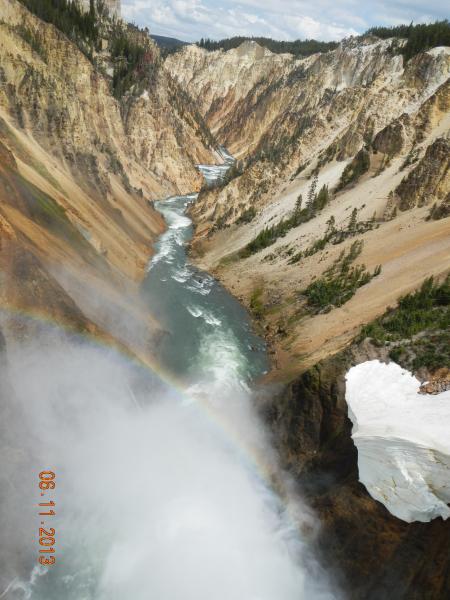 Yellowstone Canyon below falls_2013 Jun